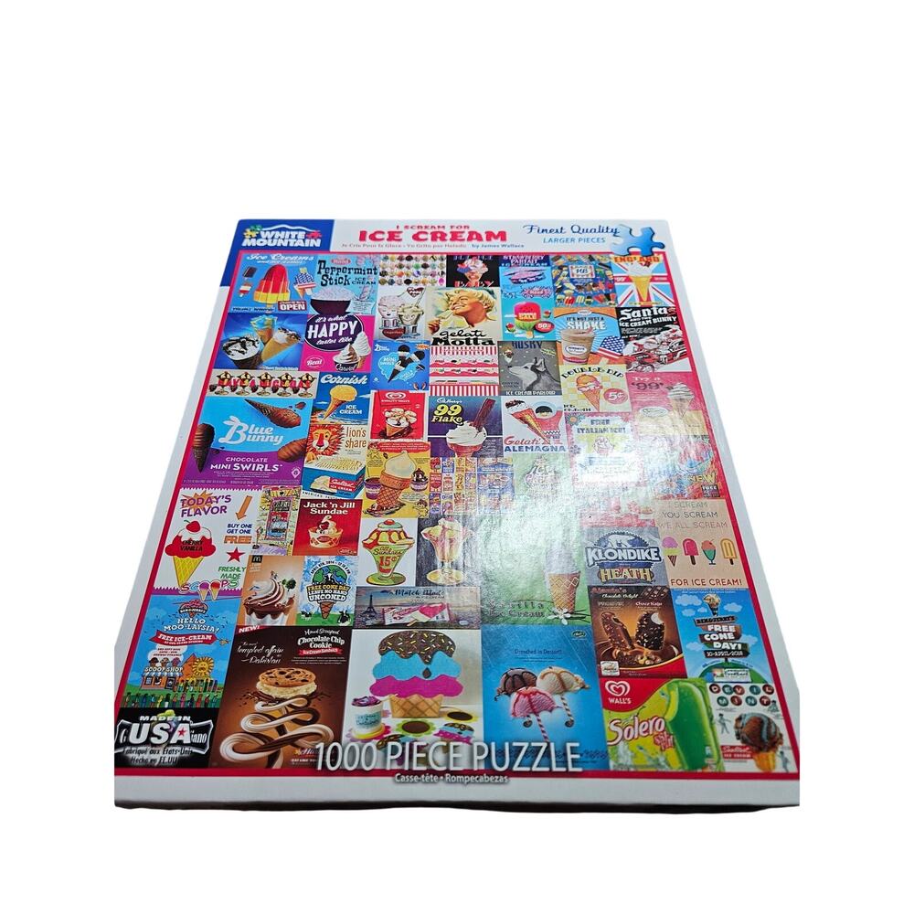 White Mountain I Scream For Ice Cream 1000 Piece Puzzle